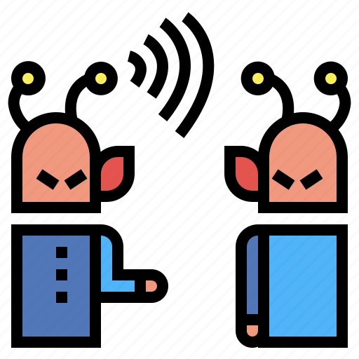 Talk, contact, alien, communications, extraterrestrial icon - Download on Iconfinder