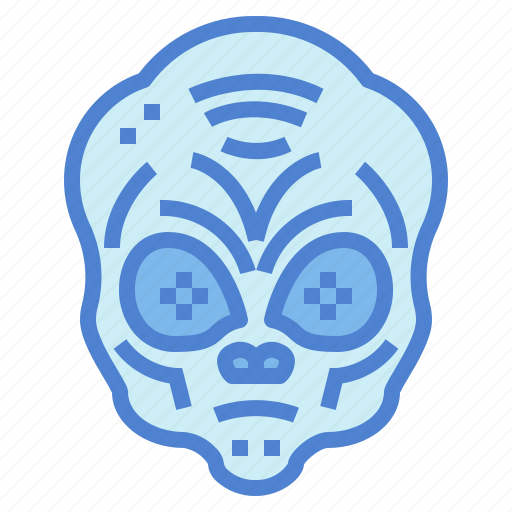 Head, alien, extraterrestrial, body, organ, outer, space icon - Download on Iconfinder