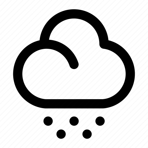 Cloud, weather, forecast, nature, cloudy, snow icon - Download on Iconfinder