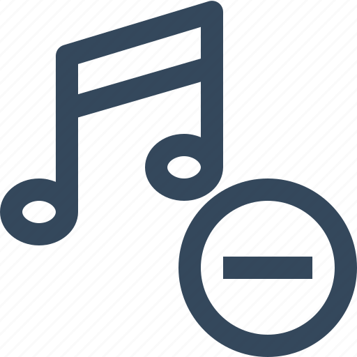 Remove music, remove song icon - Download on Iconfinder