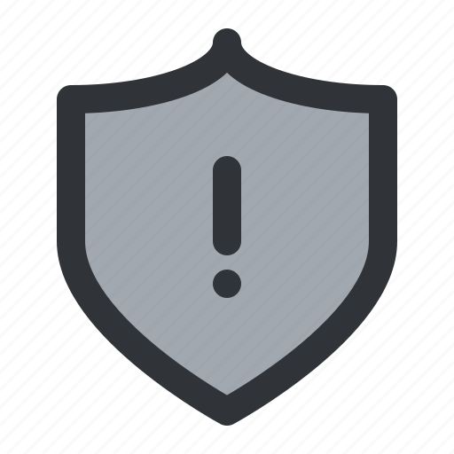 Notification, shield, alert, security, warning icon - Download on Iconfinder