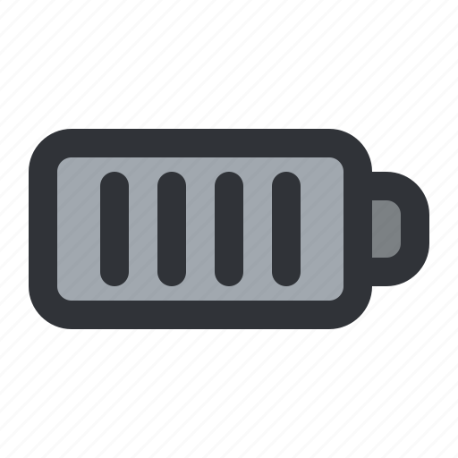 Battery, charge, full, level, status icon - Download on Iconfinder
