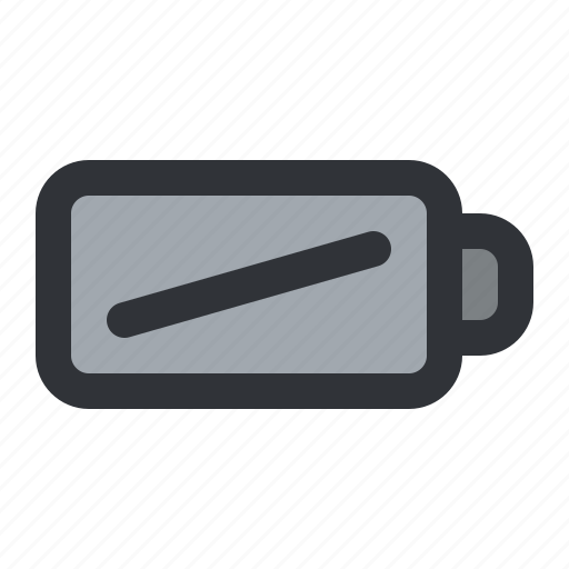 Battery, charge, empty, level, status icon - Download on Iconfinder