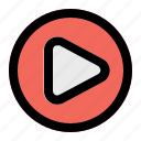 play button, play, video, multimedia, button