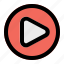 play button, play, video, multimedia, button 