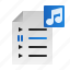 music, music file, document, file 