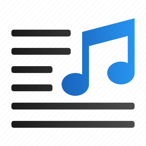 Playlist, music, list, song icon - Download on Iconfinder