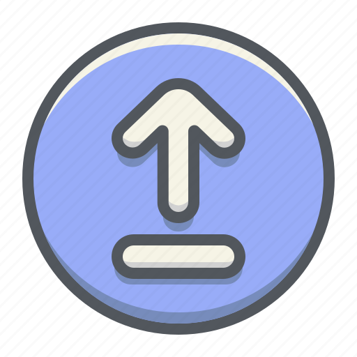 Upload, up, arrow, button icon - Download on Iconfinder