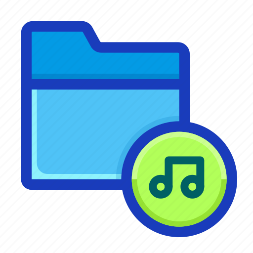 Archive, audio, draft, folder, interface, music, sound icon - Download on Iconfinder