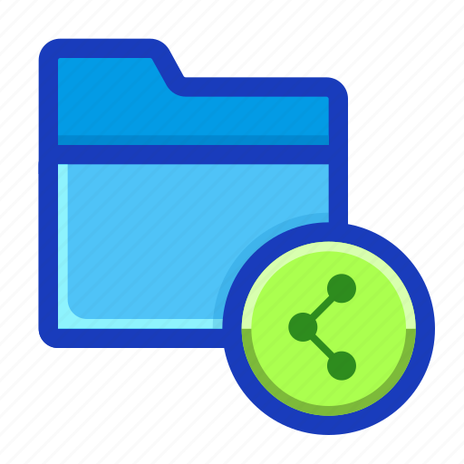 Archive, connection, draft, folder, interface, shared, sharing icon - Download on Iconfinder