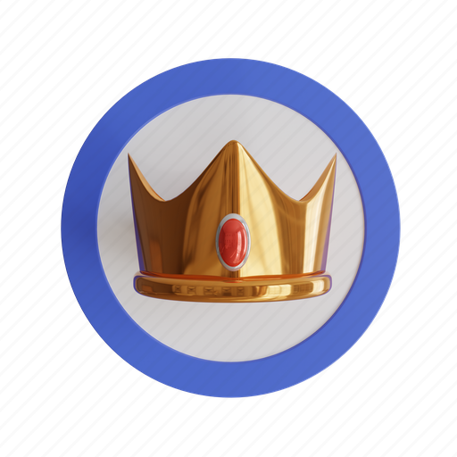 Crown, badge, emblem, award, gold, luxury, sign icon - Download on Iconfinder