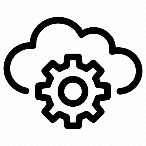 Cloud, computing, data, server, settings, storage, database icon - Download on Iconfinder