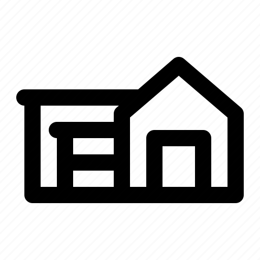 House, garage, real estate, property icon - Download on Iconfinder