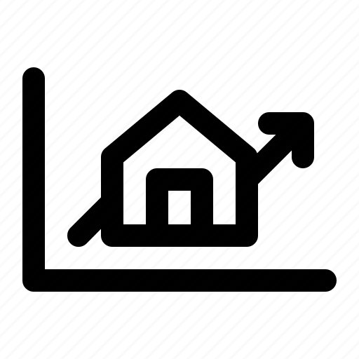 House, real estate, graph, market, price icon - Download on Iconfinder