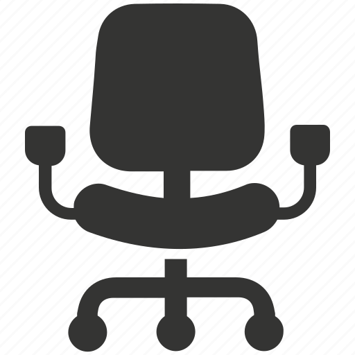 Chair, computer chair, desk chair, office chair, revolving chair, swivel, swivel chair icon - Download on Iconfinder
