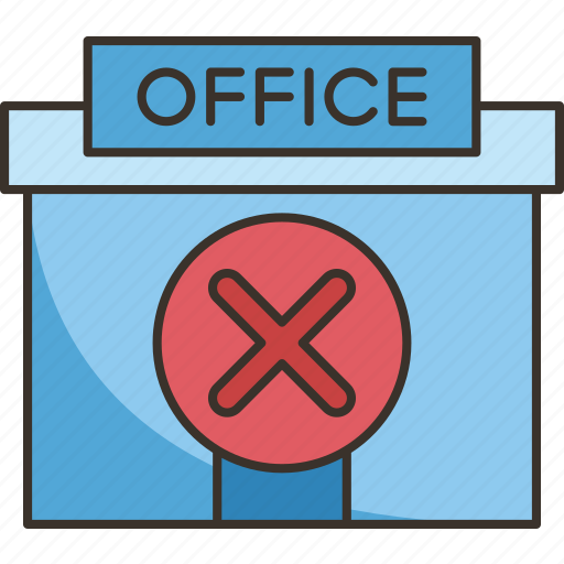 Shutdown, office, company, business, crisis icon - Download on Iconfinder