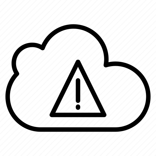 Alert, cloud, database, sign, warning icon - Download on Iconfinder