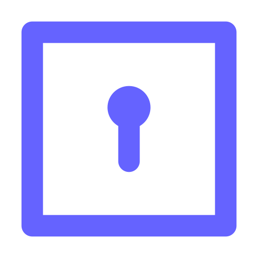 Keyhole, square, full icon - Free download on Iconfinder