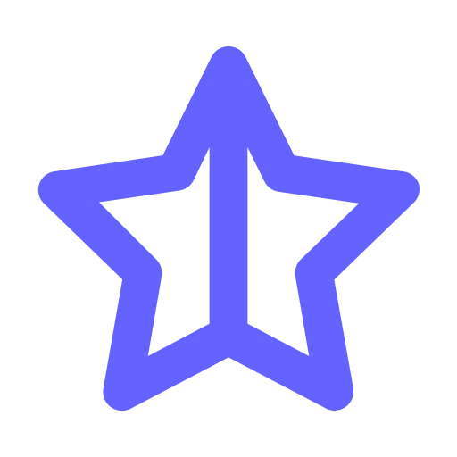 Star, half, alt icon - Free download on Iconfinder