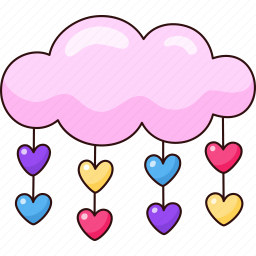 Cloud, hearts, sky, love, magical icon - Download on Iconfinder