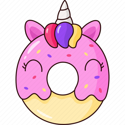 Donut, dessert, food, sweet, bakery, unicorn icon - Download on Iconfinder