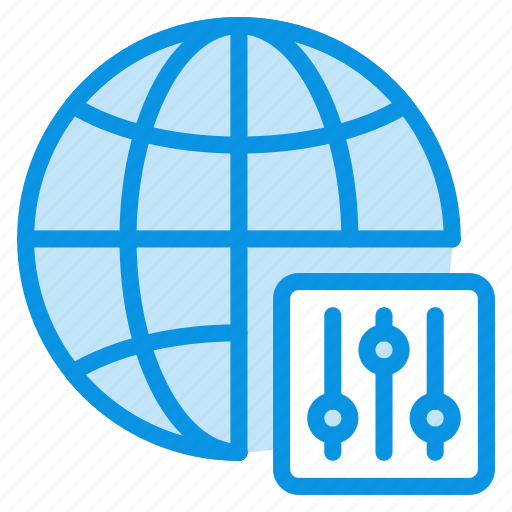 Globe, internet, control icon - Download on Iconfinder