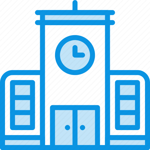 Building, school, time icon - Download on Iconfinder