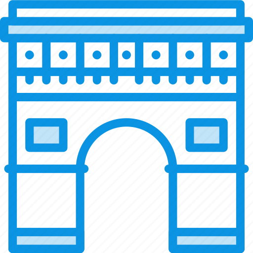 Arc, building, paris icon - Download on Iconfinder