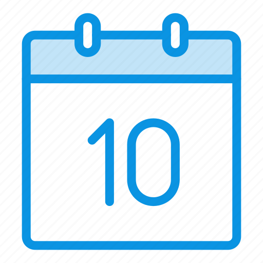 Calendar, day, tenth icon - Download on Iconfinder