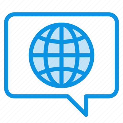 Bubble, global, language icon - Download on Iconfinder