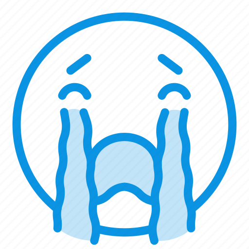 Crying, emoji, loudlycrying icon - Download on Iconfinder