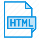extension, file, html