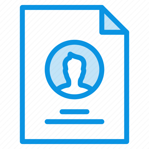 File, human, profile icon - Download on Iconfinder