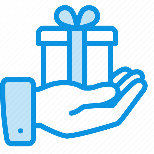 Gift, hand, present icon - Download on Iconfinder
