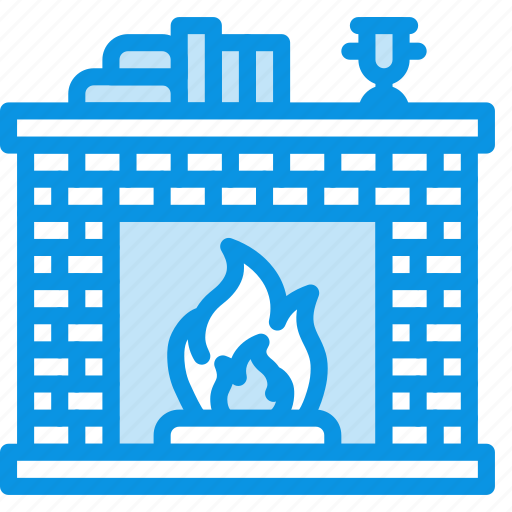 Fire, fireplace, interior icon - Download on Iconfinder