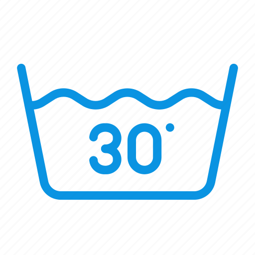 Degrees, thirty, wash icon - Download on Iconfinder