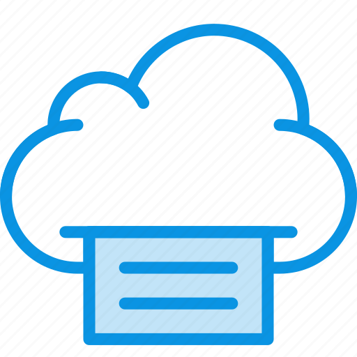 Cloud, print, document icon - Download on Iconfinder