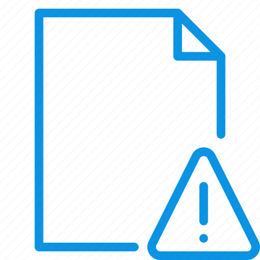 Alert, document, file icon - Download on Iconfinder