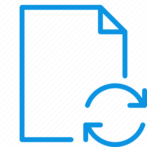 Document, file, syncronization icon - Download on Iconfinder