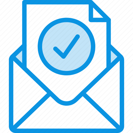 Mail, message, checked icon - Download on Iconfinder