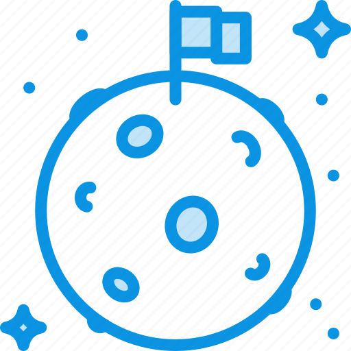 Flag, moon, space icon - Download on Iconfinder