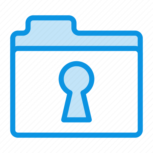 Folder, keyhole, private icon - Download on Iconfinder