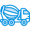 cement, truck, vehicle