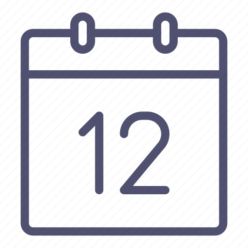 Date, day, twelfth, 12 icon - Download on Iconfinder