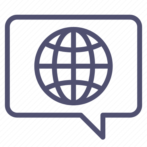 Chat, global, language icon - Download on Iconfinder