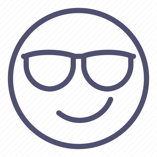 Cool, emoji, smile icon - Download on Iconfinder