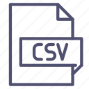 csv, extension, spreadsheet 