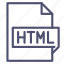 extension, html, web 