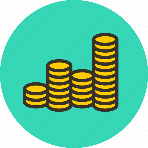 Cash, finance, gold, money, coins icon - Download on Iconfinder