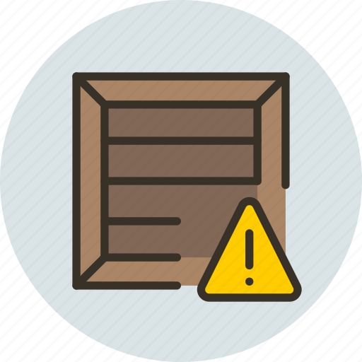 Alert, crate, package, product, warning icon - Download on Iconfinder
